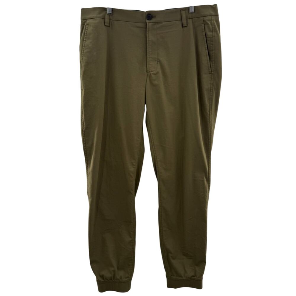 Kit and Ace Navigator Stretch Jogger Cotton Blend Khaki Green Pants Size 36